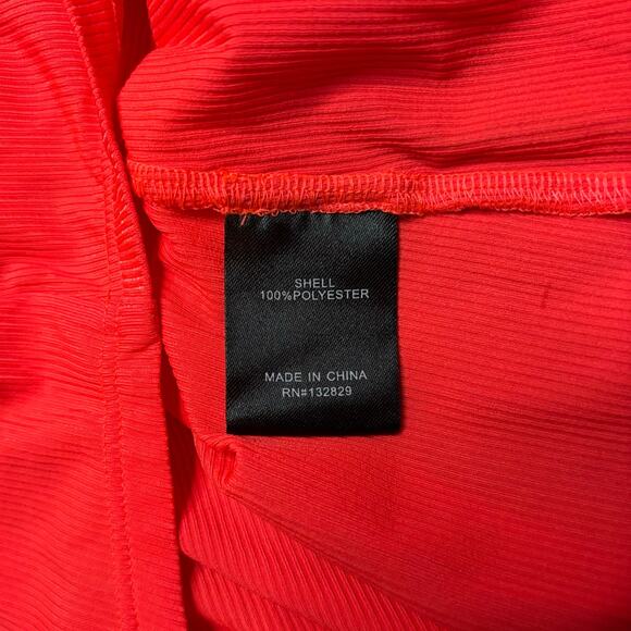 h:ours Neon Red Mini Dress S NWT – Sleeveless Bodycon Party Cocktail - Picture 6 of 7